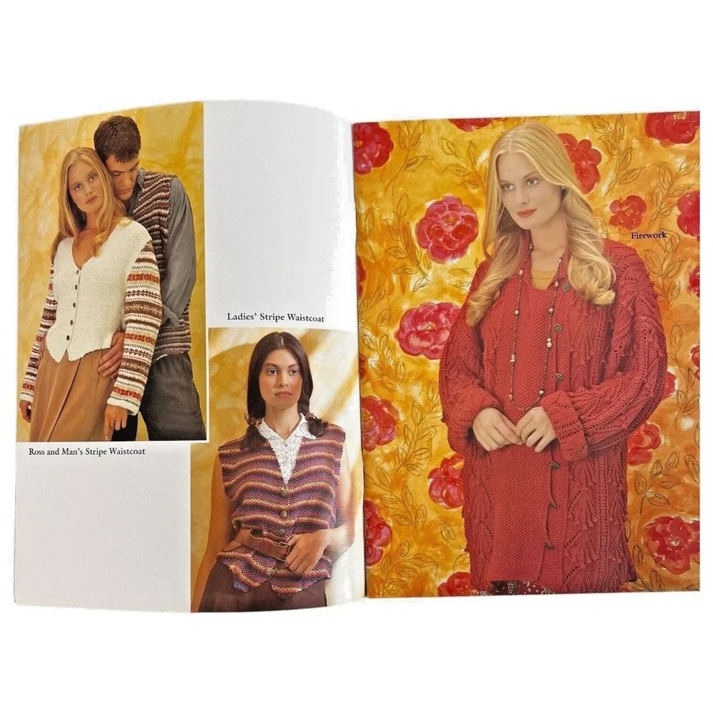 1995‎ Annabel Fox Knitting Pattern Book Booklet Summertime Women Men Vintage